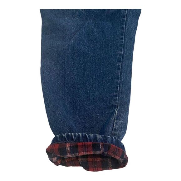 Boston Traders Men's Carpenter Flannel Lined Jeans Size 40x 32 Color Blue Denim - Picture 6 of 10